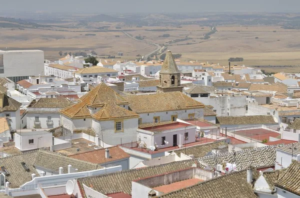 Dachy budynków w wiosce Medina Sidonia — Zdjęcie stockowe