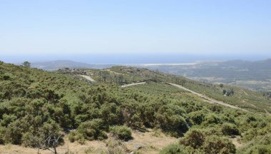 Dağ La Curota bakış açısından Galiçyaca kıyı şeridi