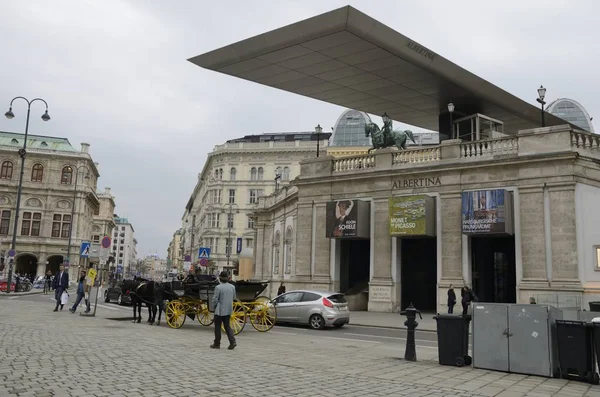 Albertinaplatz em Vienna — Fotografia de Stock