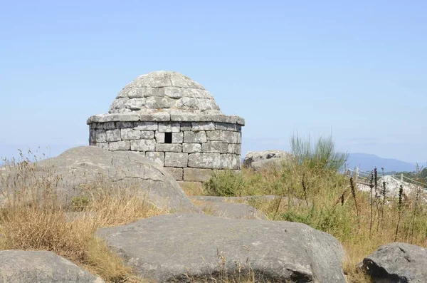 Circular watchtower at Facho Mountain — Stock Photo, Image