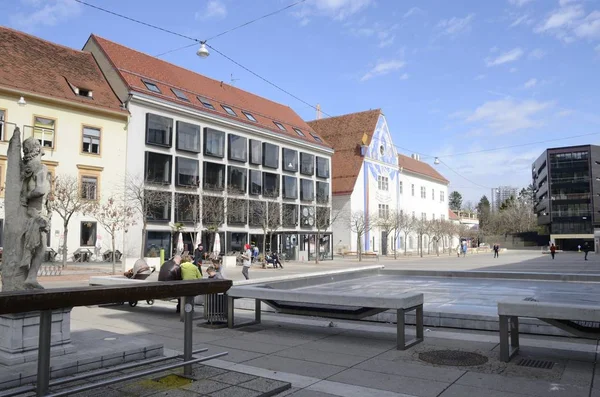 Plaza in Graz — Stockfoto