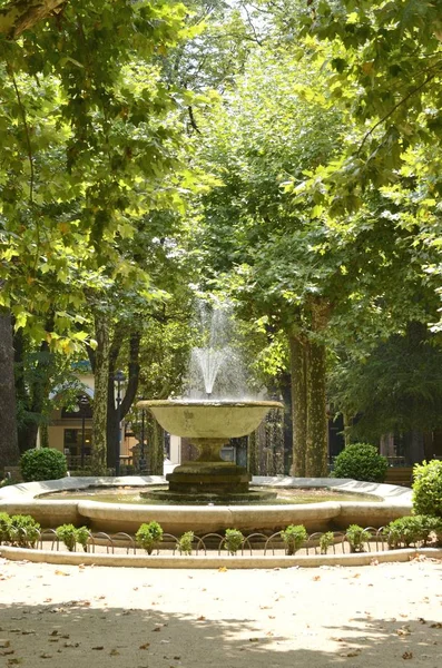 Fountain in Olot — Stock fotografie