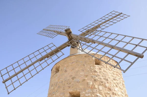 Blades of stone windmill — Stock Photo, Image