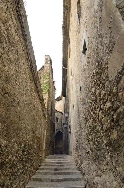 Ortaçağ taş sokak — Stok fotoğraf