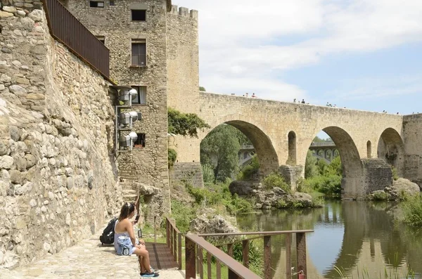 Wzrok średniowieczny most — Zdjęcie stockowe