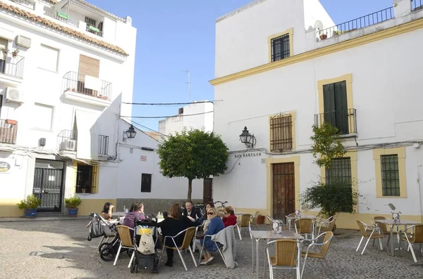 Restaurant terrace outdoor in Cordoba — Stock Photo, Image
