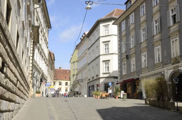 Strada nel centro storico di Graz — Foto Stock