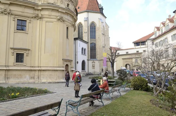 Plaza in Graz — Stockfoto