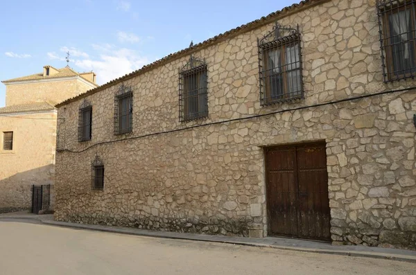 Street of  village in La Mancha — Stock Photo, Image