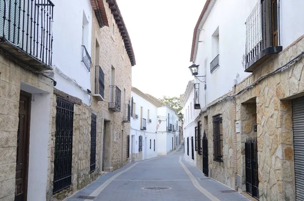 Straße im Dorf La Mancha — Stockfoto