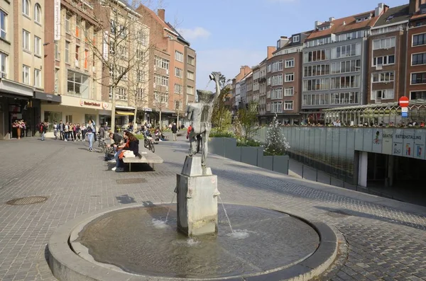 Fonská fontána v Leuvenu — Stock fotografie