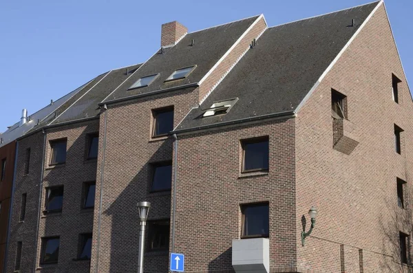 Belgium brick houses Stock Image