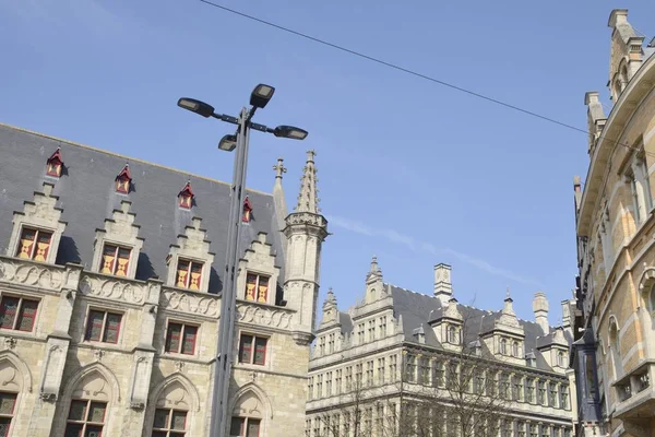 Clădiri istorice din Ghent — Fotografie, imagine de stoc