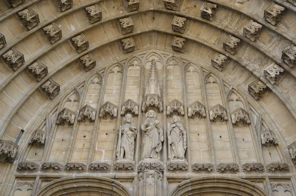 De boog van de kathedraal van Gent — Stockfoto