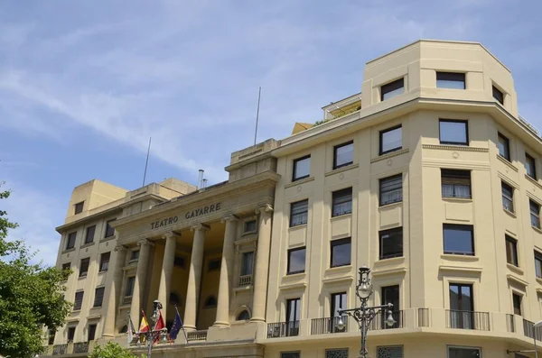 Budynek teatru w Pampelunie — Zdjęcie stockowe