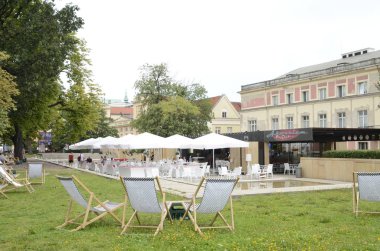 Varşova 'daki teras barı