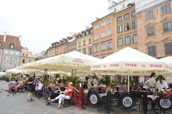 Рыночная площадь Варшавы — стоковое фото