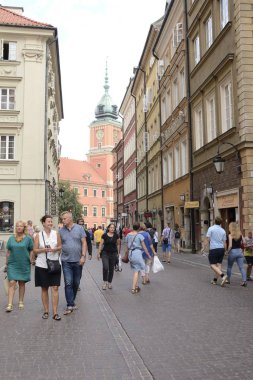 Pedestrian street in Warsaw