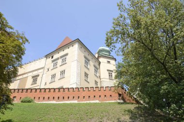 Krakow, Polonya - 27 Temmuz 2018: Polonya 'nın tarihi Krakow kentindeki 