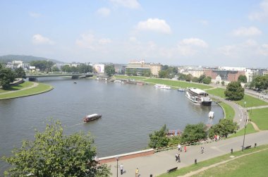 Krakow, Polonya - 27 Temmuz 2018: Polonya 'nın Krakow kentindeki 