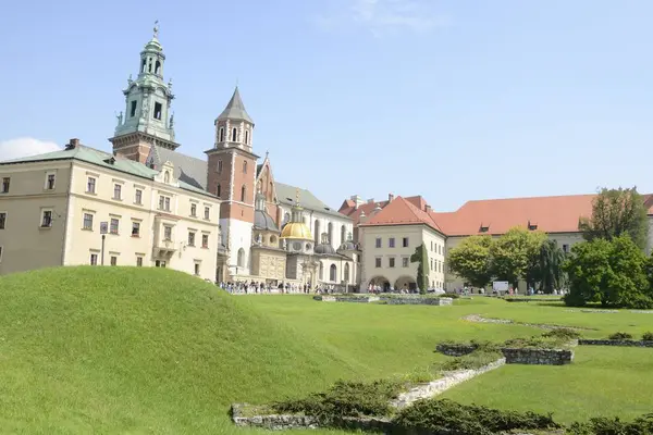 Krakau Polen Juli 2018 Bezienswaardigheid Van Kathedraal Van Grasveld Wawel — Stockfoto