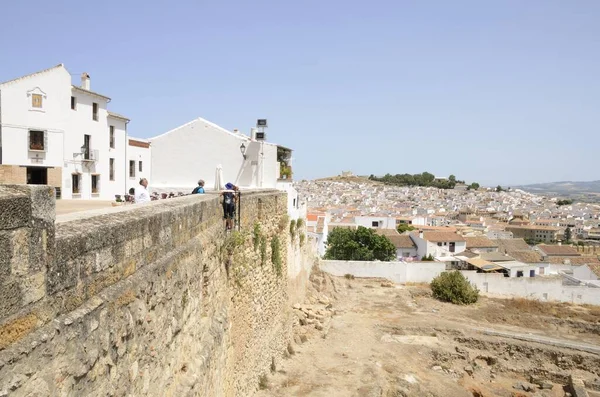 Antequera Hiszpania Lipca 2018 Niewiele Osób Punkcie Widokowym Antequera Miasta — Zdjęcie stockowe