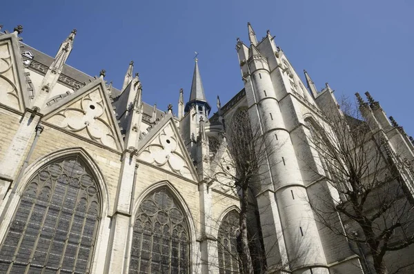 Catedral São Miguel Santa Gudula Bruxelas Bélgica — Fotografia de Stock