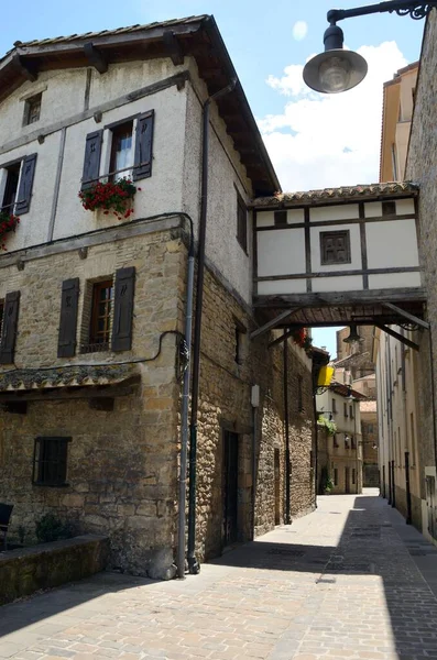 Passage Picturesque Alley Old Town Pamplona Capital Navarre Community Spain — Stock Photo, Image