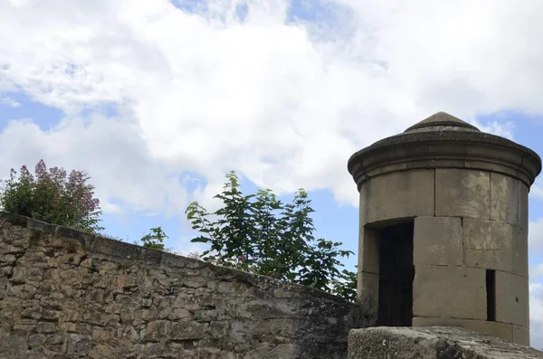 Torre Guardia Presso Mura Medievali Pamplona Capitale Della Comunità Navarra — Foto Stock