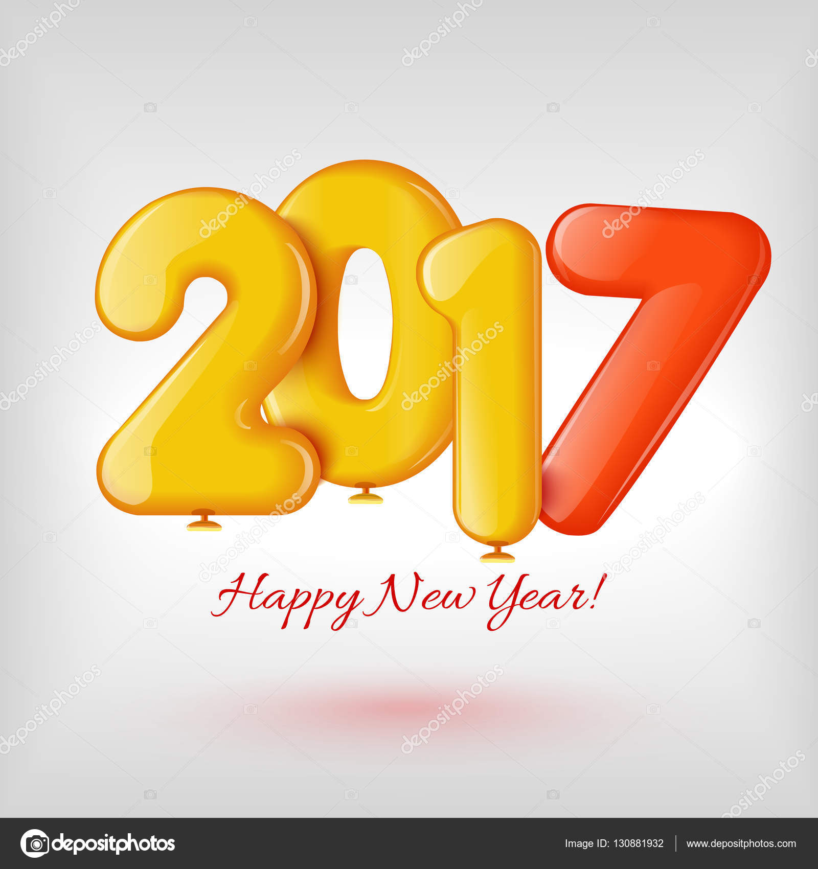 Buon Natale e felice anno nuovo 2017 sfondo illustrazione vettoriale Cartolina d auguri brillante e colorato poster banner disegno dell invito con i