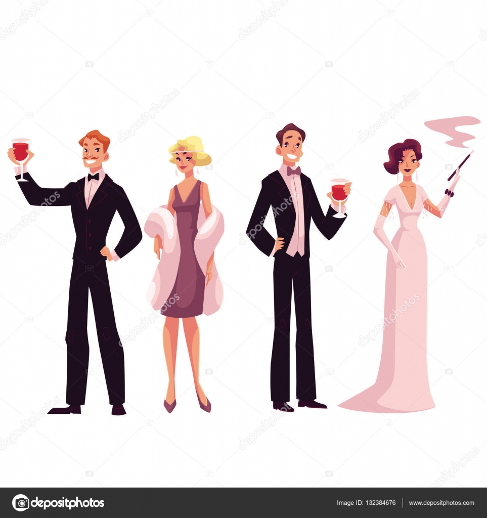 Abito da cocktail immagini cartoni