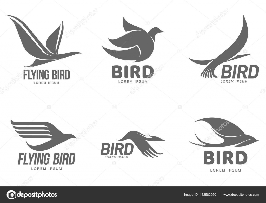 Jeu De Noir Et Blanc Stylisé Des Modèles De Logo Avec Des