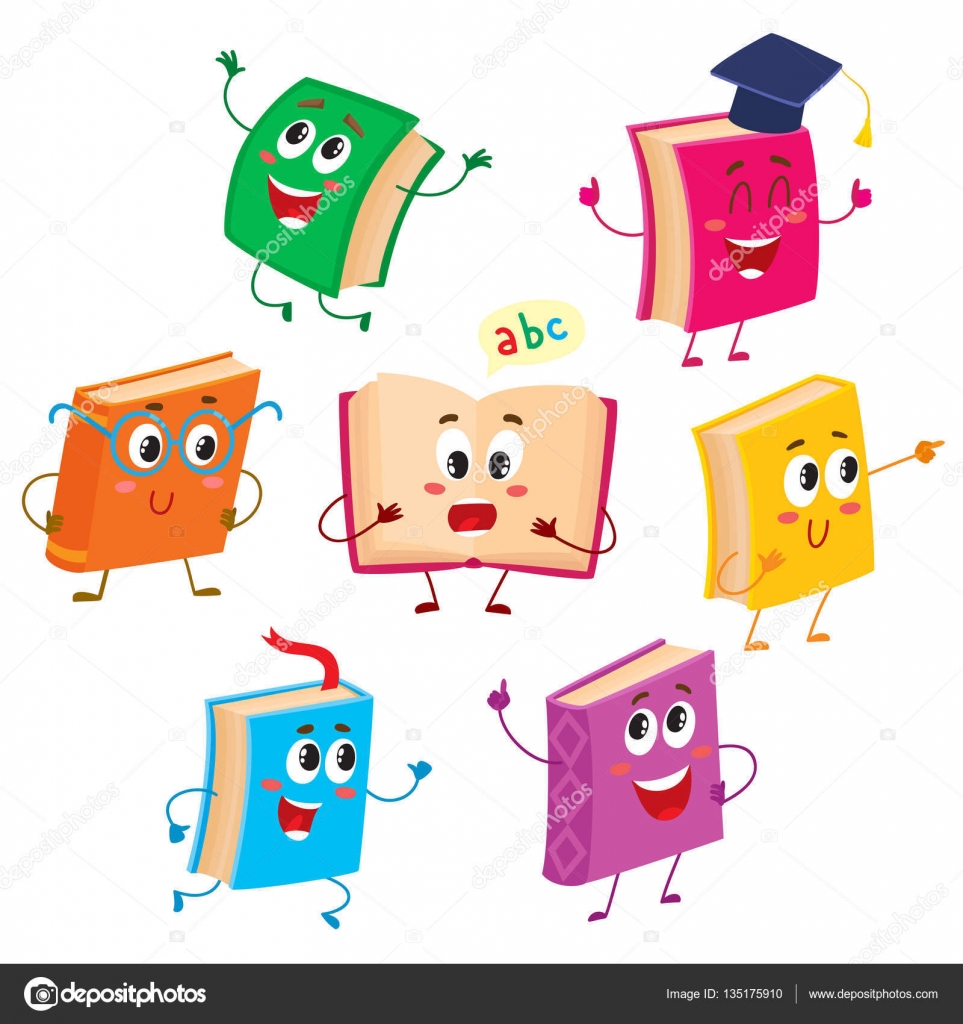Funny office supplies humanized character Vector Image