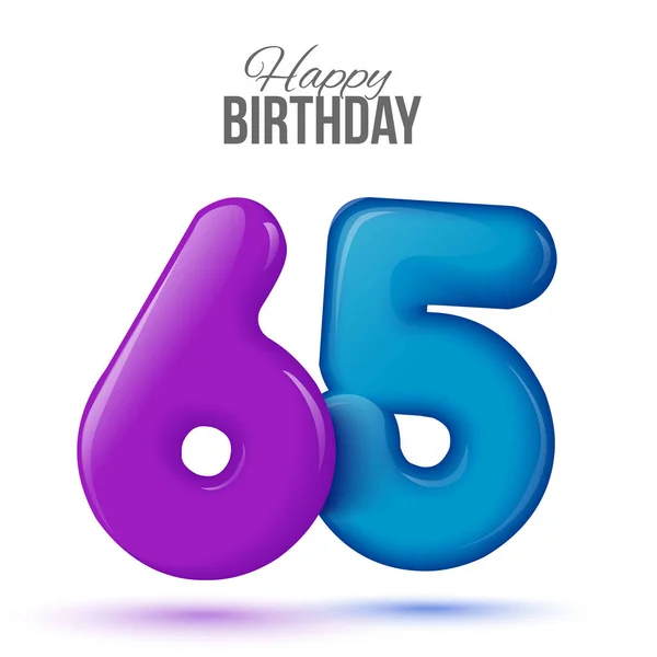 Urodziny szablon kartki okolicznościowej z błyszczącą pięćdziesiąt kształcie balon — Wektor stockowy