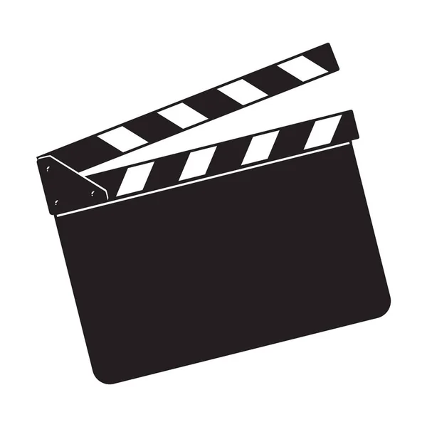 Prázdné kino produkce černé klapky Rada — Stockový vektor