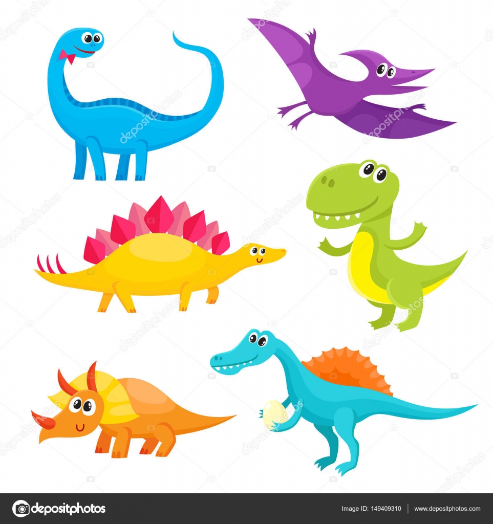 Hadrosaurus Personagem Desenho Animado Dinossauro Bonito Bebê