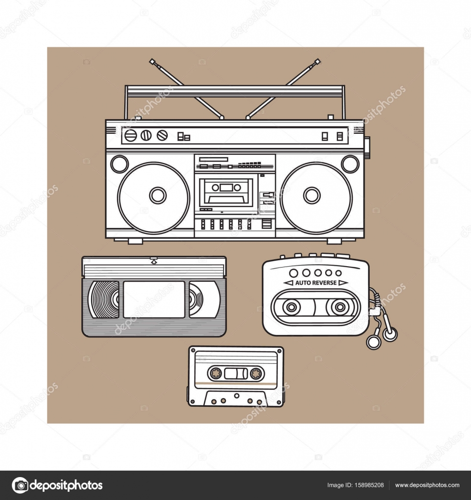 ancienne cassette audio de musique vintage rétro pour magnétophone