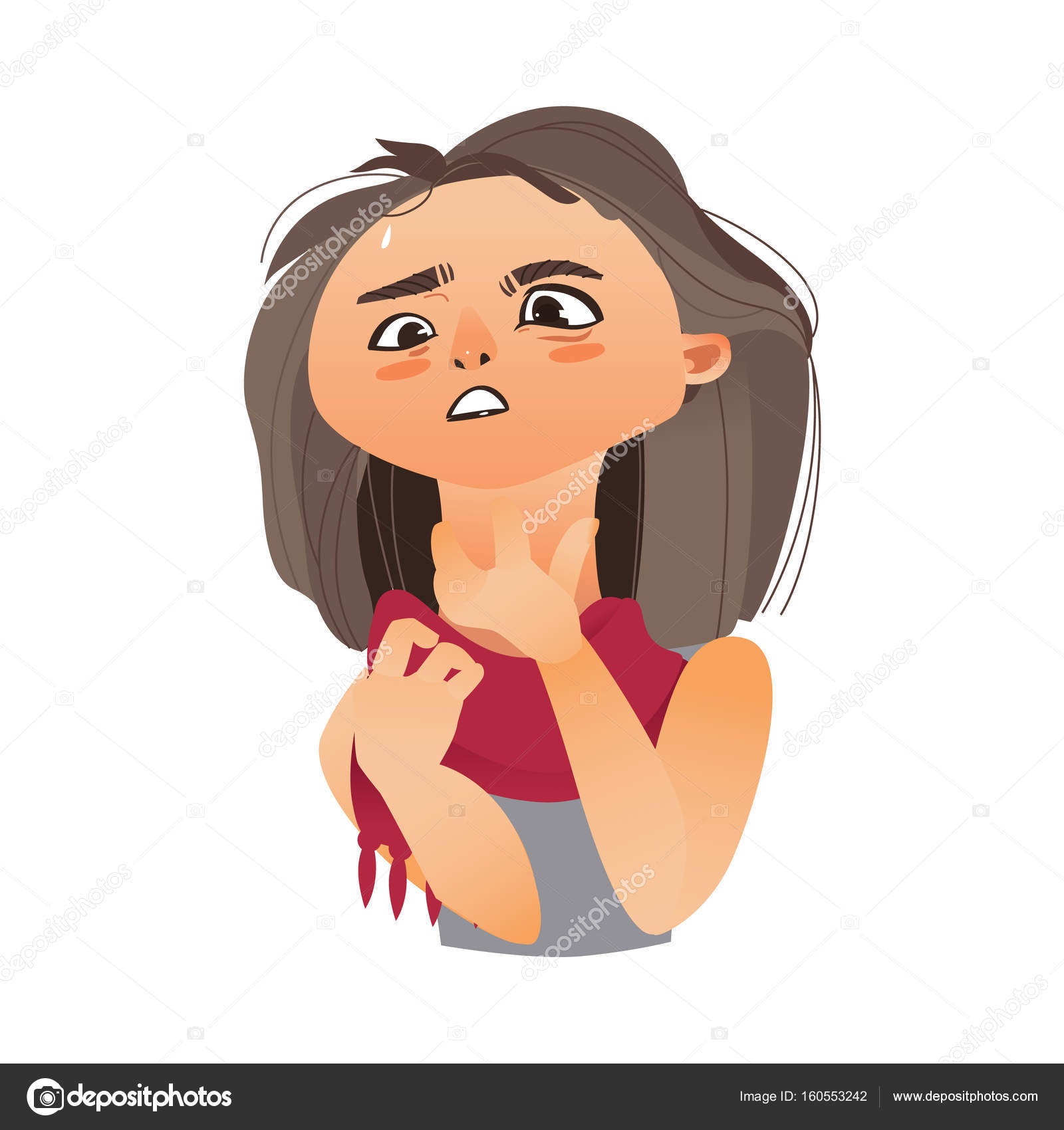 Cartoon sore throat Vector Art Stock Images | Depositphotos Cartoon sore throat Vector Art Stock Images | Depositphotos
