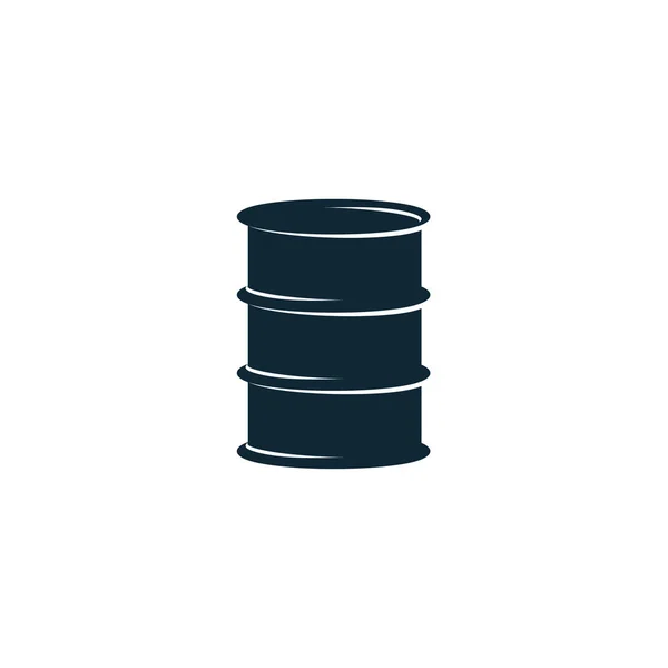 Vetor óleo combustível barril simples ícone plano pictograma —  Vetores de Stock