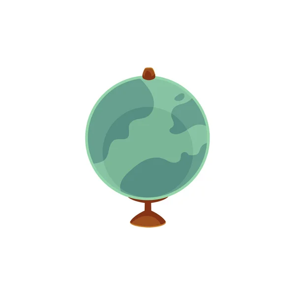 Vettore cartone animato piatto globo illustrazione isolato — Vettoriale Stock