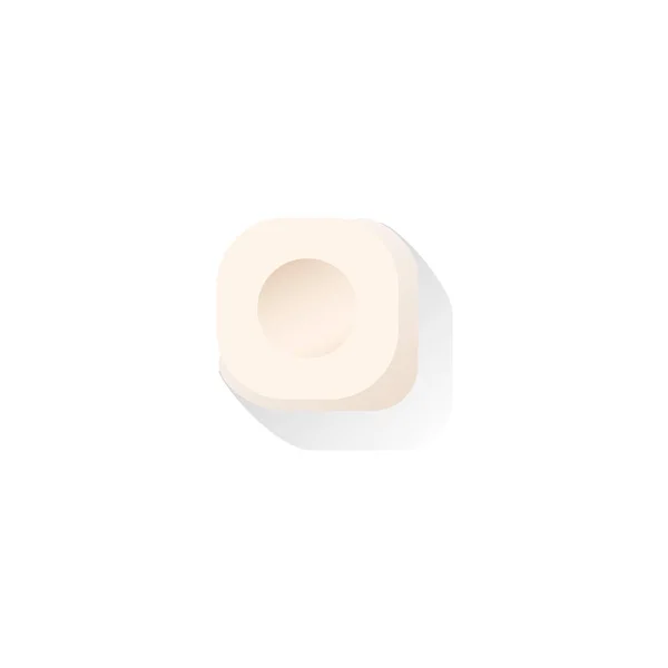 Διάνυσμα επίπεδη μπιλιάρδου cue ραβδί άσπρη κιμωλία μπλοκ — Διανυσματικό Αρχείο