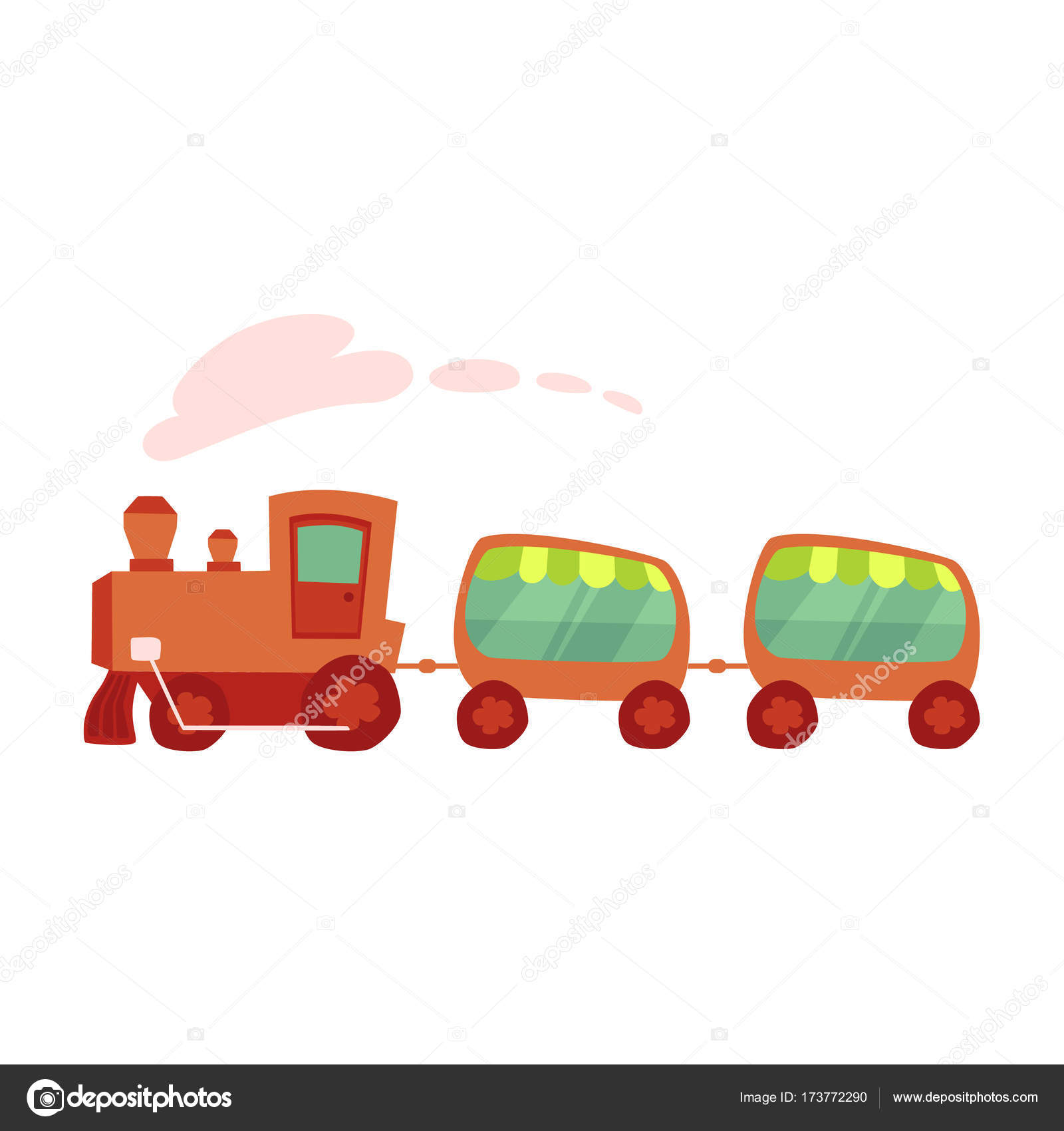 O trator de brinquedo. Carros no parquinho. Desenho animado para crianças  em português Brasil. 
