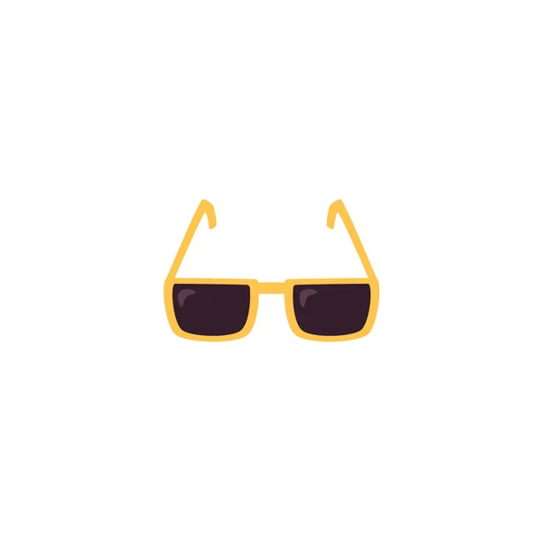 Platte zonnebril vector geïsoleerd — Stockvector
