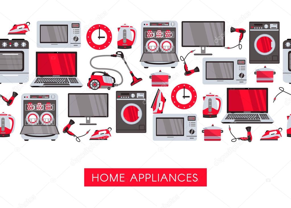 vector flat home appliance sale icon
