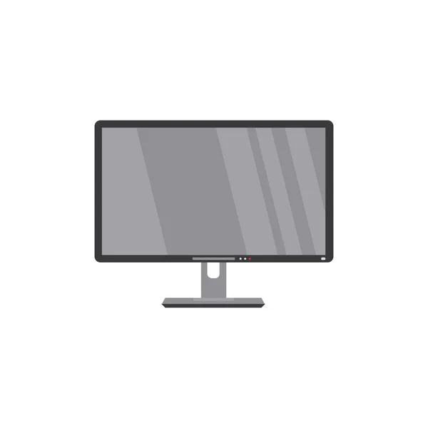 LCD à écran plat, télévision à écran large, télévision HD — Image vectorielle
