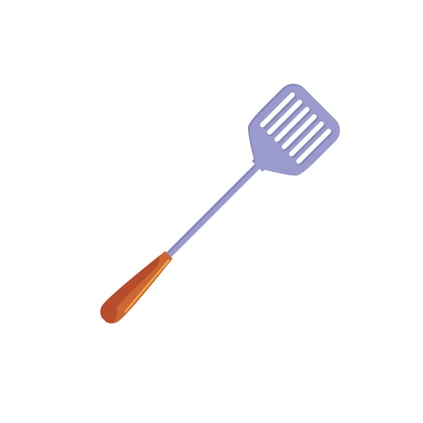 Vecteur plat cuisine spatule icône — Image vectorielle