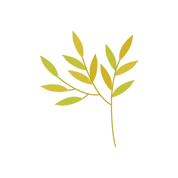Vettoriale piatto astratto verde icona della pianta — Vettoriale Stock