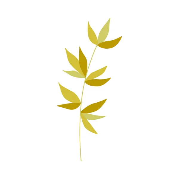 Векторная плоская икона зеленого растения — стоковый вектор
