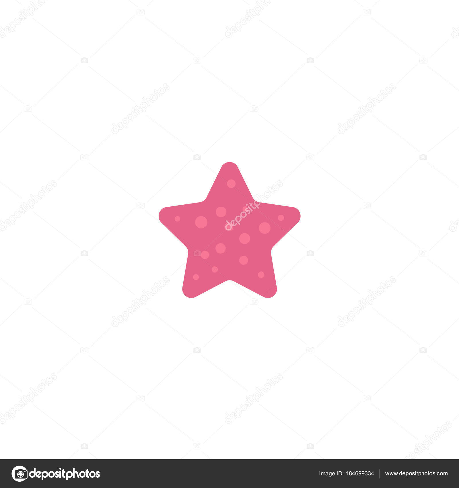 étoile De Mer Poisson Star De Couleur Rose Plate Bande