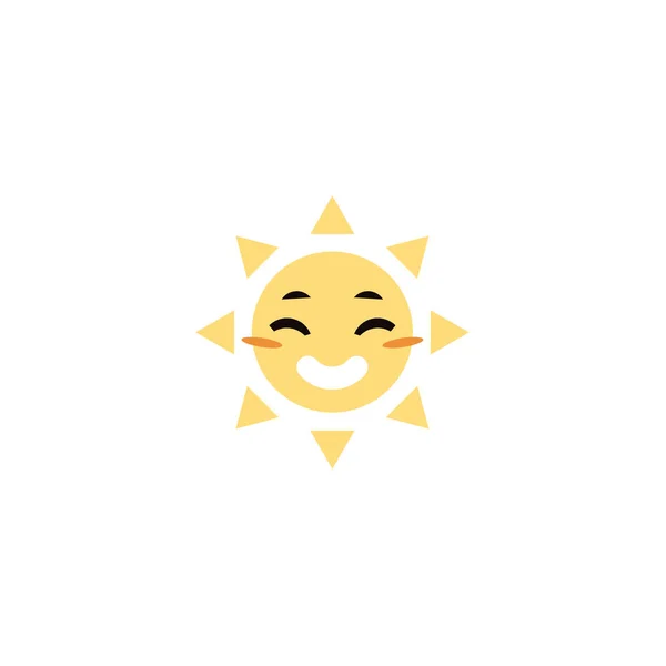 Ikona vektorové skici rukou nakreslené slunce. — Stockový vektor